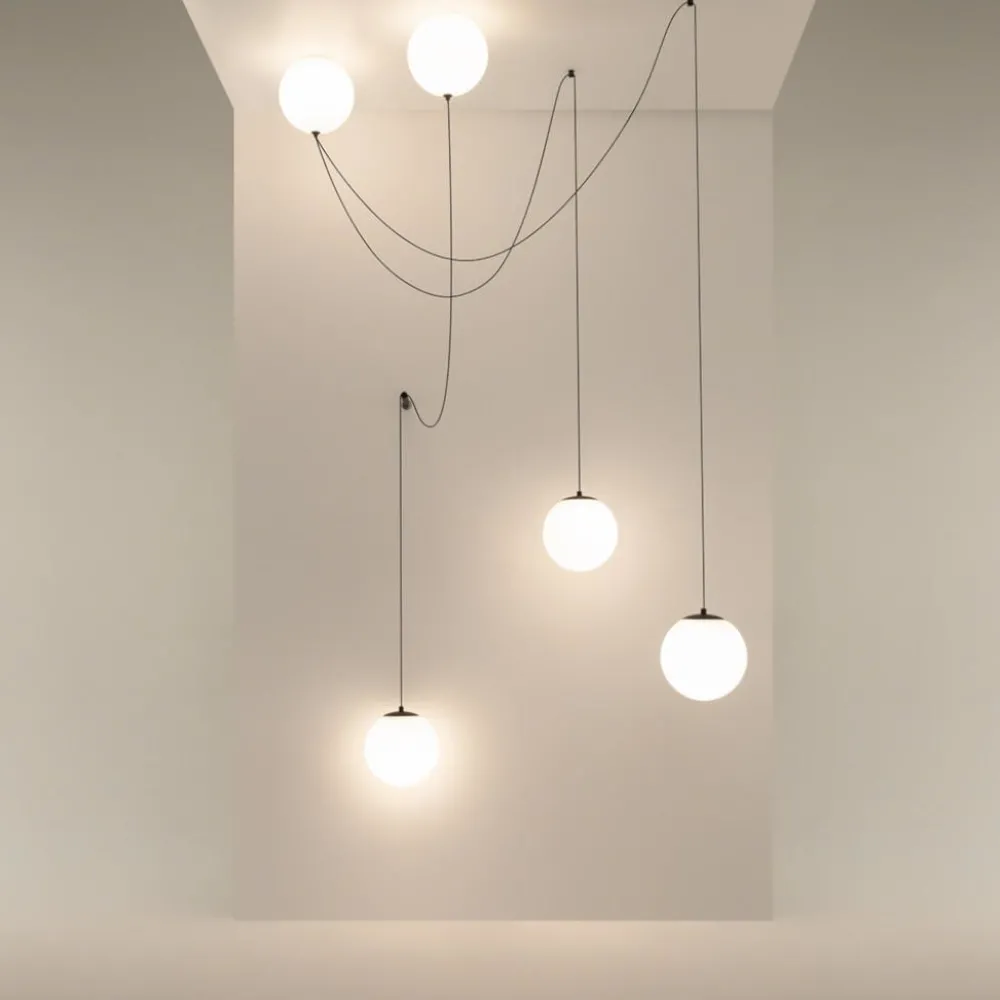 Lampadari Moderni-Maytoni Lampadario sfere a sospensioni twins led 3000k