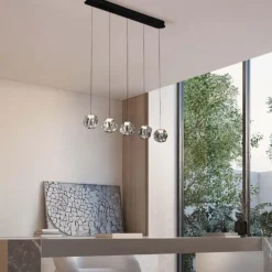 Lampadari Moderni-Selezionato da Mazzolaluce Lampadario 4 sfere moderno per tavolo sala da pranzo