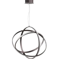 Lampadari Moderni-Selezionato da Mazzolaluce Lampadario sferico led 3000k dimmerabile intrecciati moderno nero