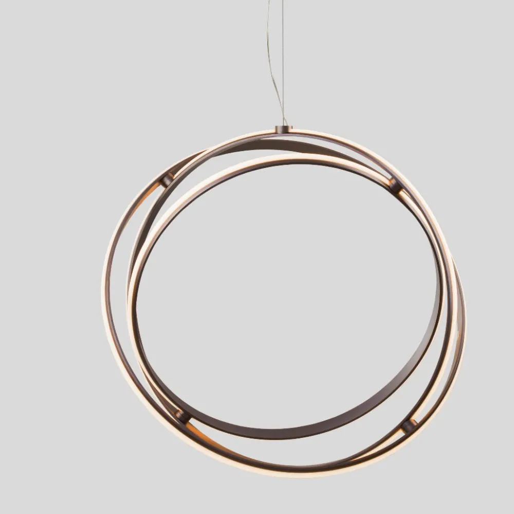 Lampadari Moderni-Selezionato da Mazzolaluce Lampadario sferico led 3000k dimmerabile intrecciati moderno nero