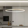 Lampadari Cucina-Ondaluce Lampadario so soel 80 oro cerchio led per cucina