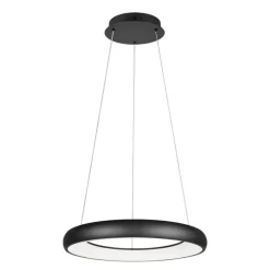 Lampadari Moderni-Selezionato da Mazzolaluce Lampadario sospensione cerchio nero 60cm led 38w 2300k 3000k 4000k moderno