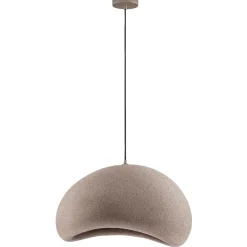 Lampadari Moderni-Selezionato da Mazzolaluce Lampadario sospensione 60cm wabi sabi marrone per soggiorno japandi