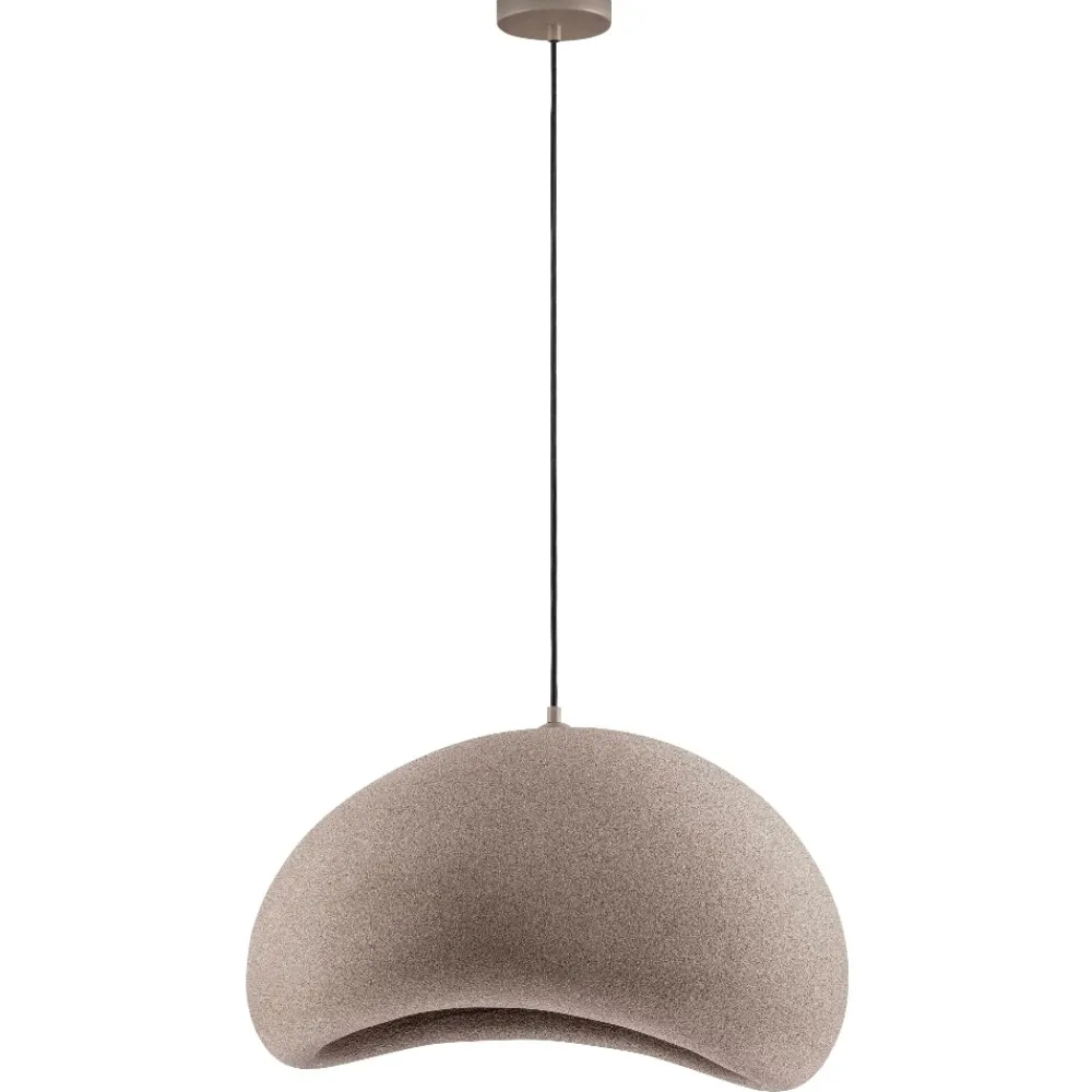 Lampadari Moderni-Selezionato da Mazzolaluce Lampadario sospensione 60cm wabi sabi marrone per soggiorno japandi