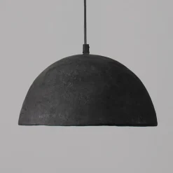 Lampadari Moderni-Selezionato da Mazzolaluce Lampadario sospensione cupola 32cm nero di cartapesta