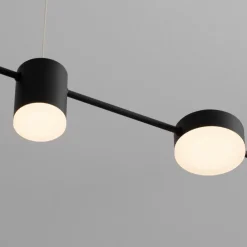 Lampadari Cucina-Selezionato da Mazzolaluce Lampadario sospeso nero per isola cucina led 2700k-3000k-4000k