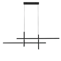 Lampadari Cucina-Selezionato da Mazzolaluce Lampadario sospeso per cucina moderna led 3200k dimmerabile nero