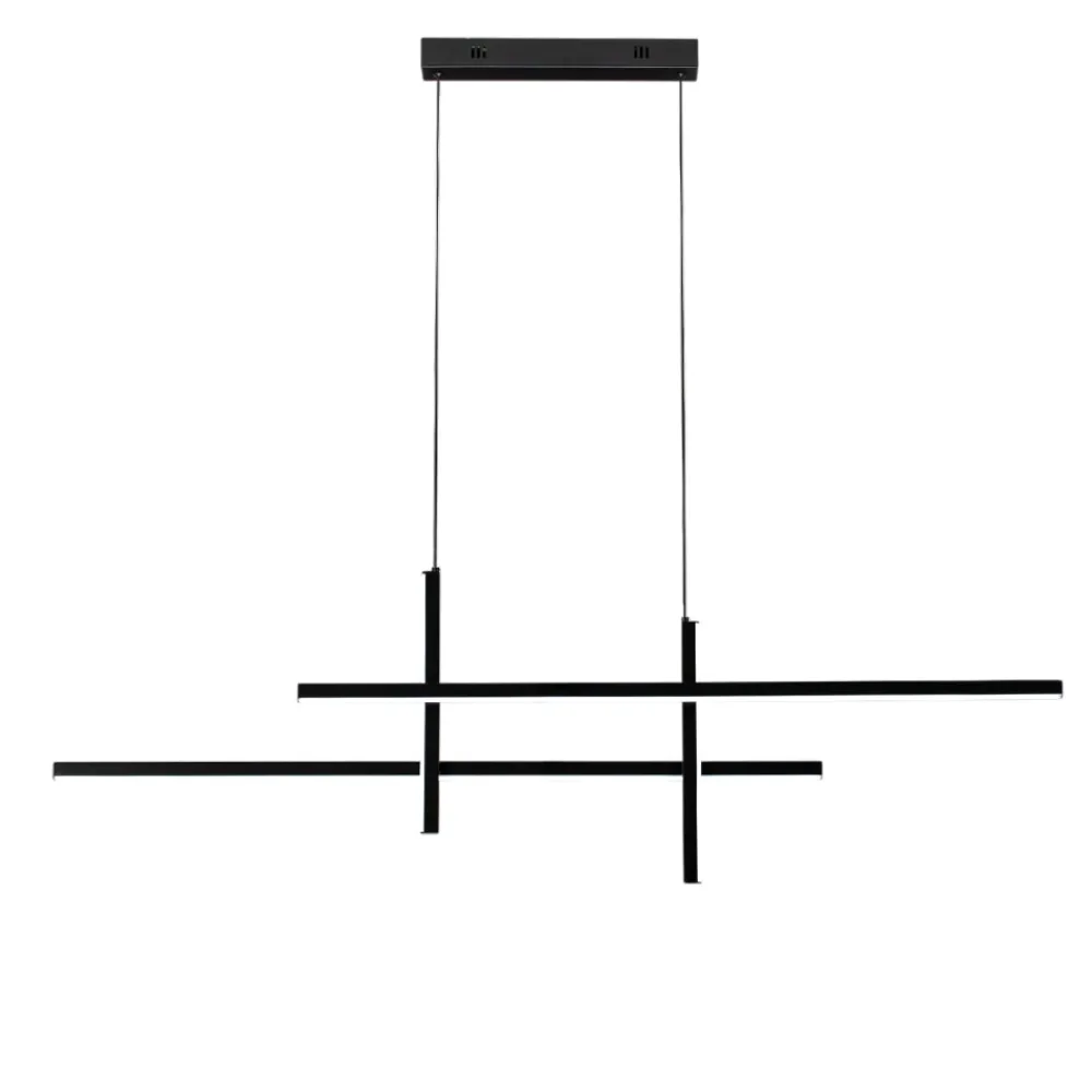 Lampadari Cucina-Selezionato da Mazzolaluce Lampadario sospeso per cucina moderna led 3200k dimmerabile nero