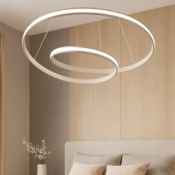 Lampadario Camera Da Letto-Vivida International Lampadario spirale sabbia per camera da letto led 40w cct dimmerabile circuit vivida