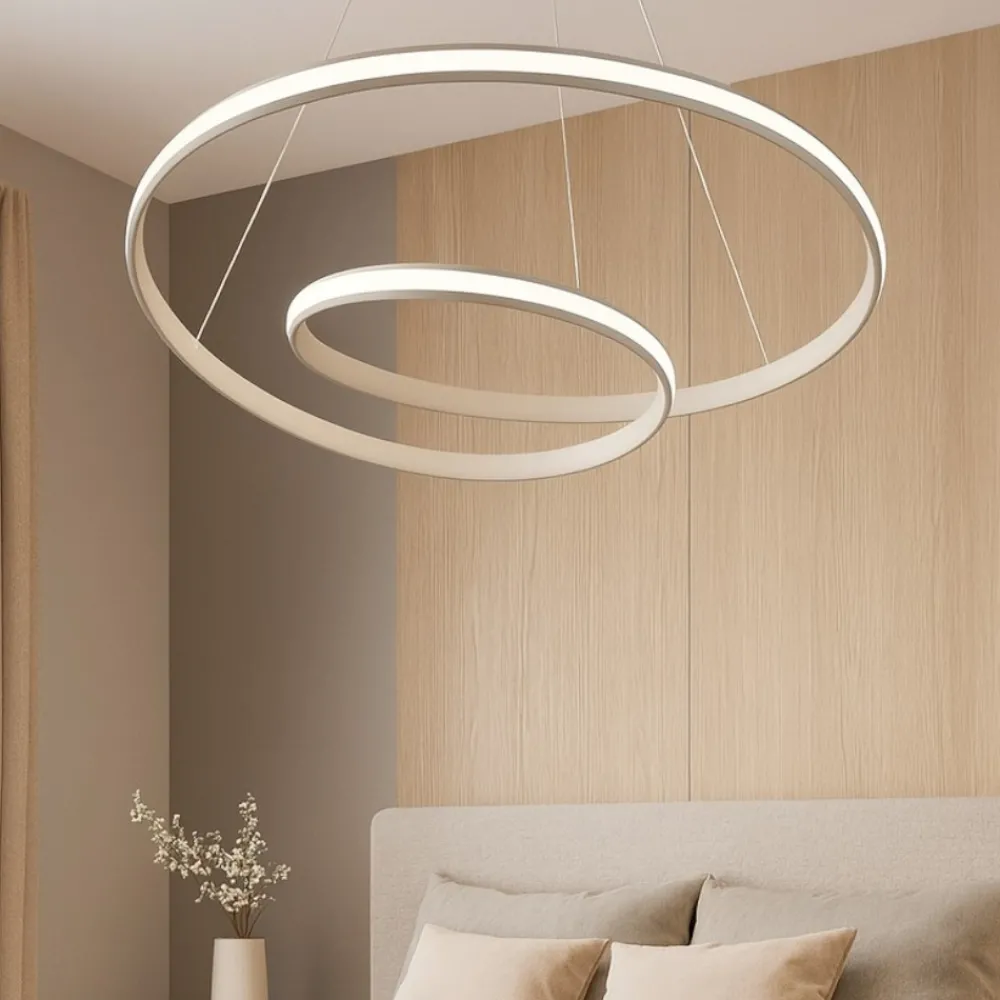 Lampadario Camera Da Letto-Vivida International Lampadario spirale sabbia per camera da letto led 40w cct dimmerabile circuit vivida