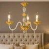 Lampadario Camera Da Letto-Ondaluce Lampadario stanza da letto vetro cristallo ambra
