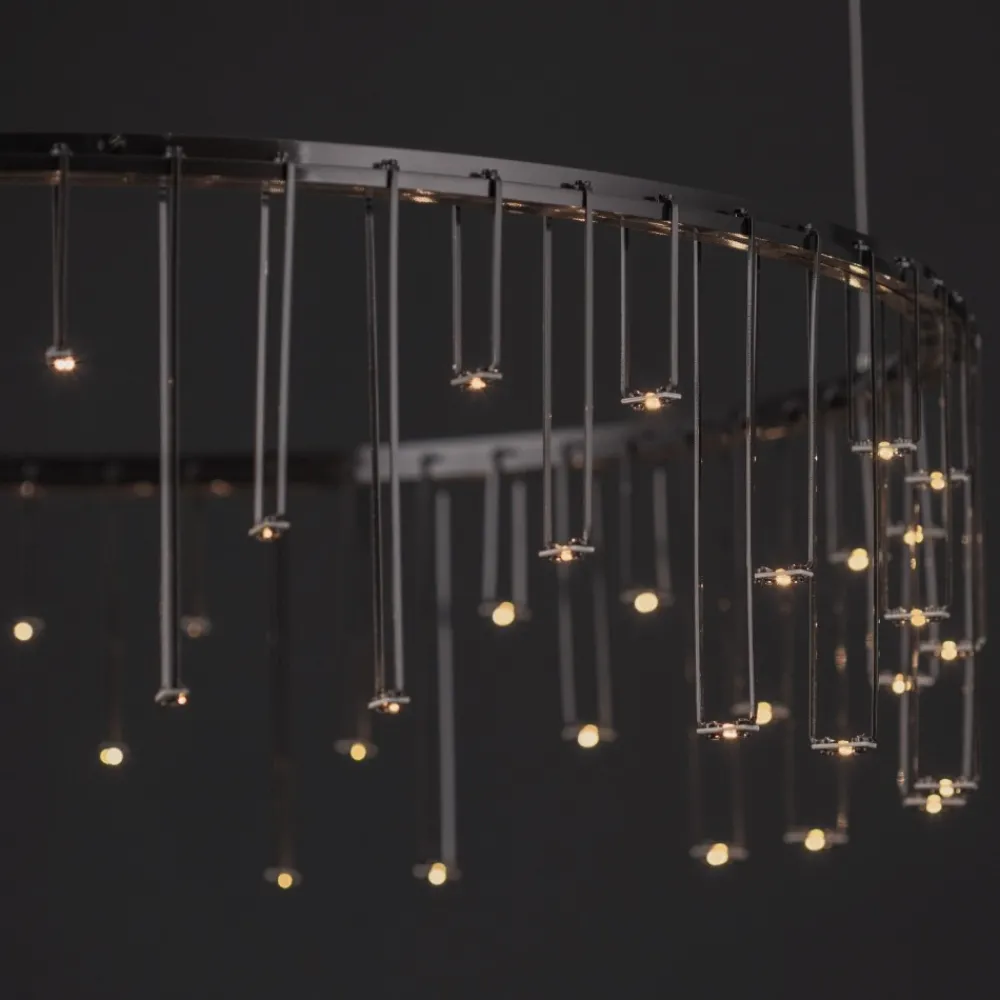 Lampadari Cucina-Selezionato da Mazzolaluce Lampadario stelle cadenti nero per cucina moderna led 3000k