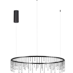 Lampadari Cucina-Selezionato da Mazzolaluce Lampadario stelle cadenti nero per cucina moderna led 3000k