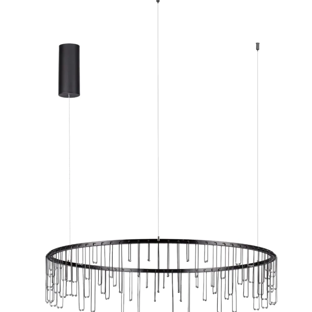 Lampadari Cucina-Selezionato da Mazzolaluce Lampadario stelle cadenti nero per cucina moderna led 3000k