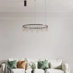 Lampadari Cucina-Selezionato da Mazzolaluce Lampadario stelle cadenti nero per cucina moderna led 3000k