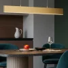 Lampadari Cucina-Maytoni Lampadario step design led 23w 3000k oro per sala da pranzo