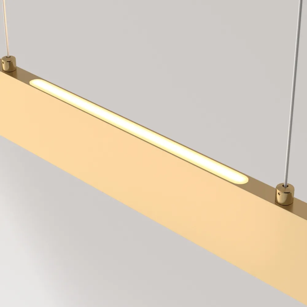Lampadari Cucina-Maytoni Lampadario step design led 23w 3000k oro per sala da pranzo