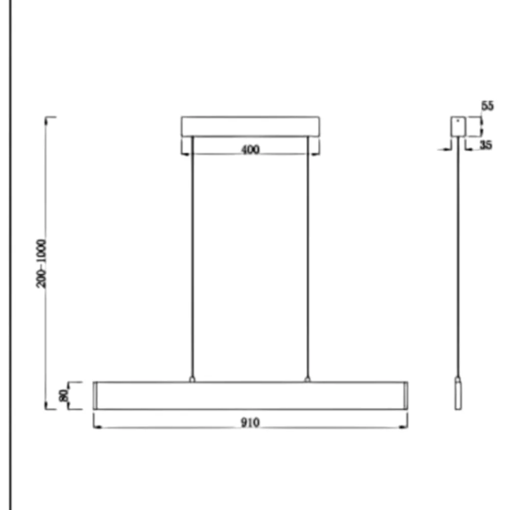 Lampadari Cucina-Maytoni Lampadario step design led 23w 3000k oro per sala da pranzo