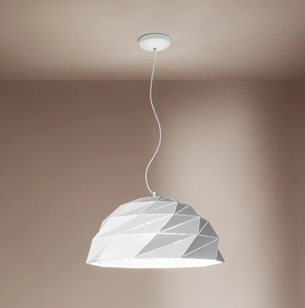 Lampadari Cucina-Perenz Illuminazione Lampadario tilt per cucina moderna cupola bianca