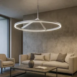 Lampadari Moderni-Vivida International Lampadario titanio led 51w 3000k 4000k moderno vivida meridiana
