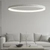 Lampadari Moderni-Vivida International Lampadario titanio ovale led 40w 3000k 4000k vivida lifering-o