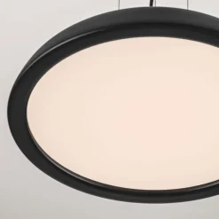 Lampadari Cucina-Selezionato da Mazzolaluce Lampadario tondo a cupola nero per tavola da cucina
