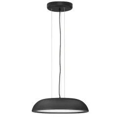 Lampadari Cucina-Selezionato da Mazzolaluce Lampadario tondo a cupola nero per tavola da cucina