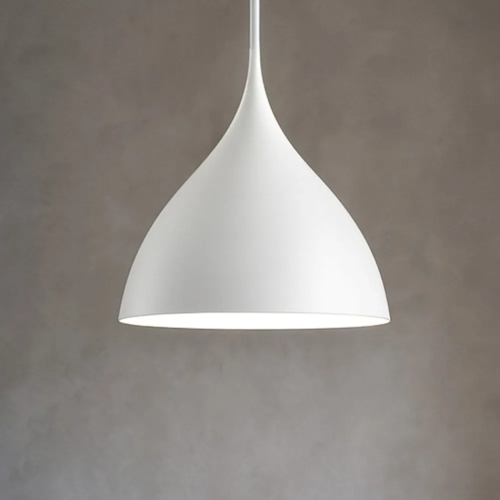 Lampadari Cucina-Selezionato da Mazzolaluce Lampadario topia per cucina moderna cupola metallo bianco