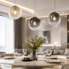 Lampadari Cucina-Top Light Lampadario toplight per isola cucina sfere vetro multicolor
