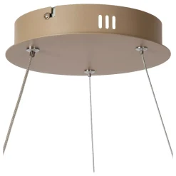 Lampadari Moderni-Selezionato da Mazzolaluce Lampadario tortora design moderno circolare led dimmerabile per soggiorno