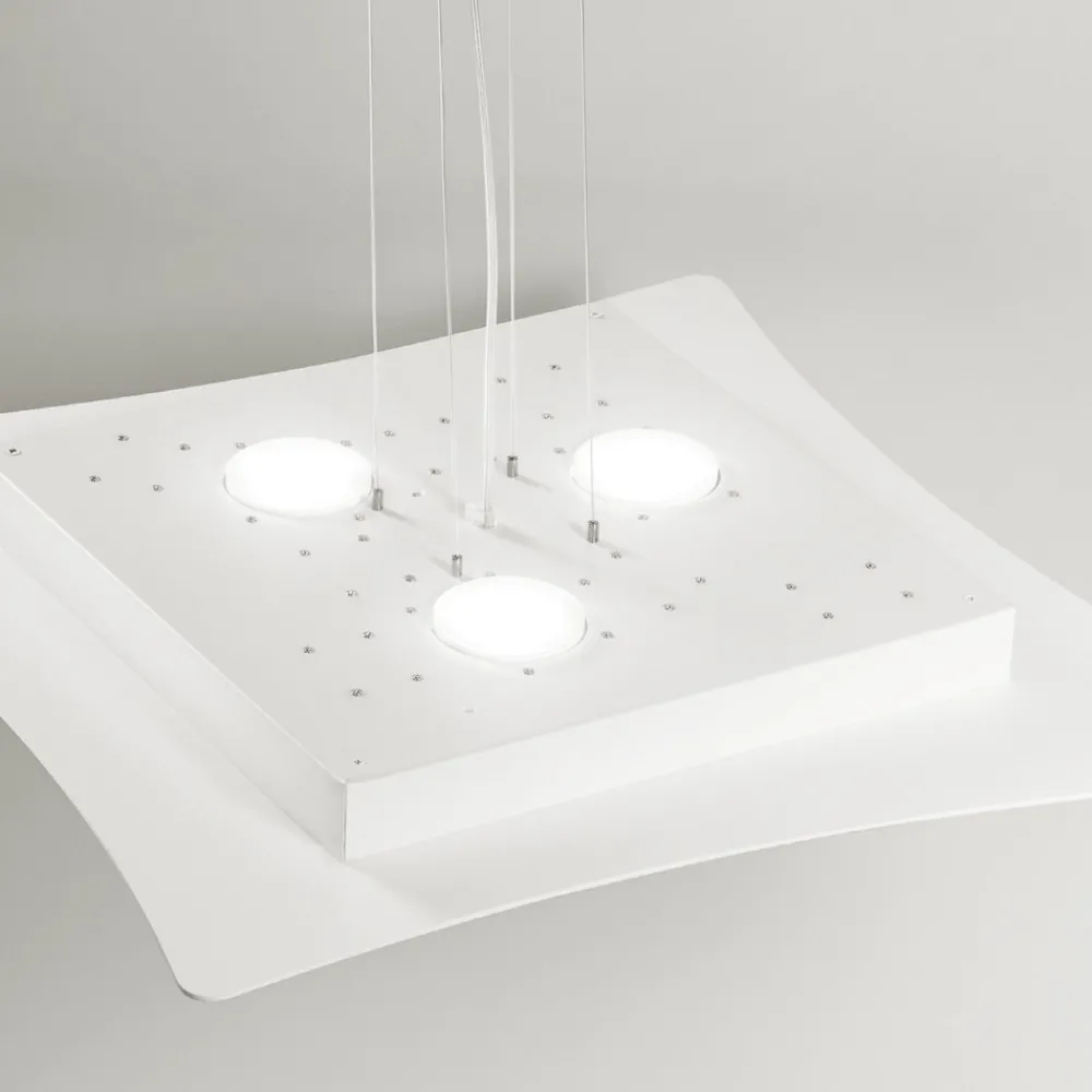 Lampadari Moderni-Gea Luce Lampadario tortora moderno luce sopra sotto isotta