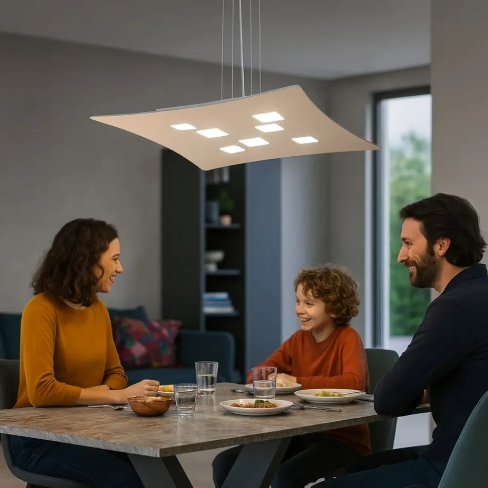 Lampadari Moderni-Gea Luce Lampadario tortora moderno luce sopra sotto isotta