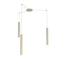 Lampadari Cucina-Top Light Lampadario tre luci toplight cilindri metallo sabbia per isola cucina