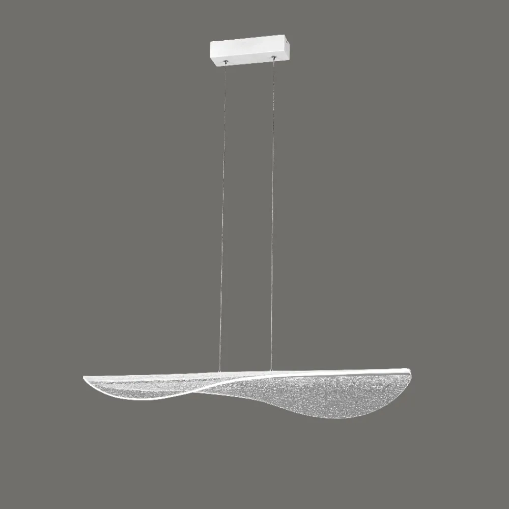 Lampadari Moderni-Selezionato da Mazzolaluce Lampadario vela moderna led 40w 3000k per tavolo da soggiorno