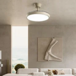 Ventilatori Da Soffitto-Selezionato da Mazzolaluce Lampadario ventilatore con pale da soffitto sabbia 20mq pale motorizzate con telecomando