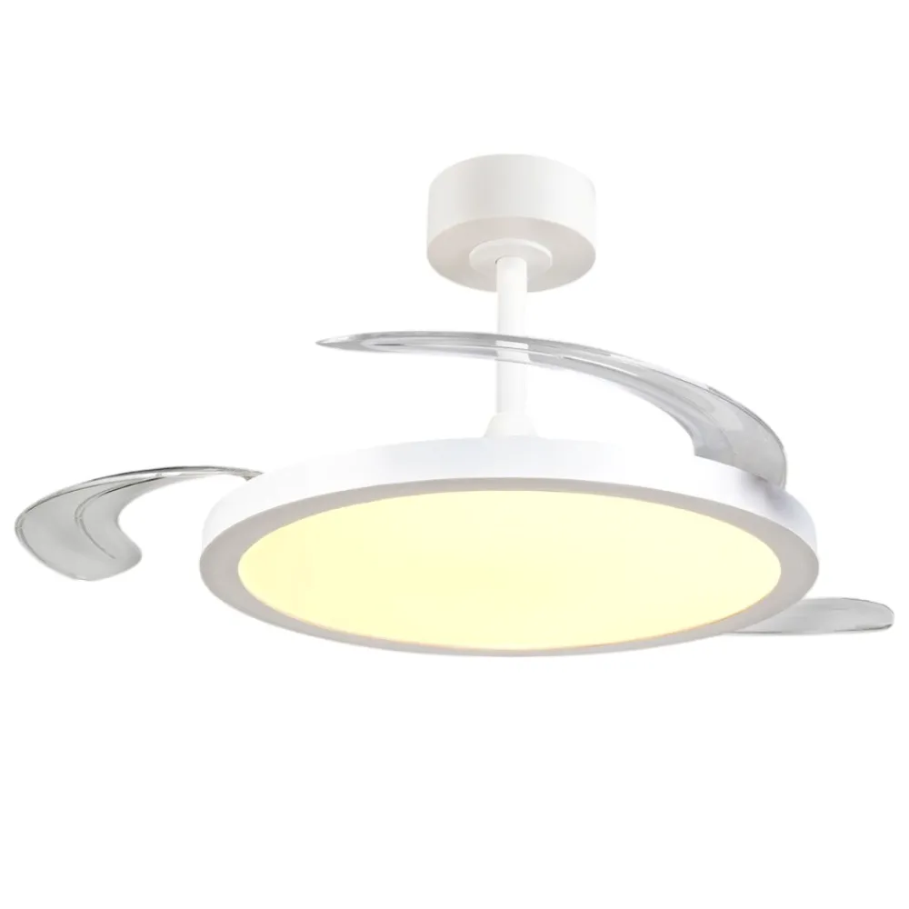 Ventilatori Da Soffitto-Selezionato da Mazzolaluce Lampadario ventilatore con pale da soffitto moderno con luce telecomando