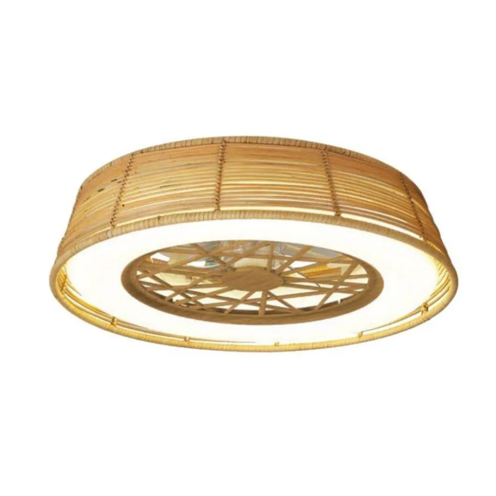 Ventilatori Da Soffitto-Selezionato da Mazzolaluce Lampadario ventilatore con pale per esterno ip44 lec cct con telecomando motore dc