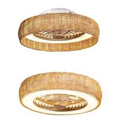 Ventilatori Da Soffitto-Selezionato da Mazzolaluce Lampadario ventilatore con pale ip44 per esterno led cct dimmerabile 13mq