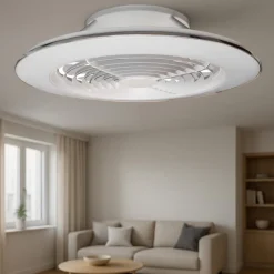 Ventilatori Da Soffitto-Selezionato da Mazzolaluce Lampadario ventilatore con pale da soffitto con telecomando silenzioso 20mq