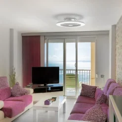 Ventilatori Da Soffitto-Selezionato da Mazzolaluce Lampadario ventilatore con pale da soffitto con telecomando silenzioso 20mq