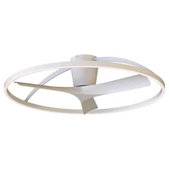 Ventilatori Da Soffitto-Selezionato da Mazzolaluce Lampadario ventilatore design bianco luce led cct con telecomando