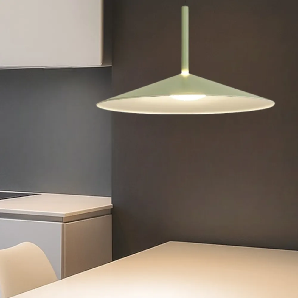 Lampadari Cucina-Selezionato da Mazzolaluce Lampadario verde saliscendi per cucina moderna led 16w 3000k