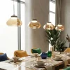 Lampadari Moderni-Fabas Luce Lampadario vetri ambra pendenti per soggiorno moderno arabella