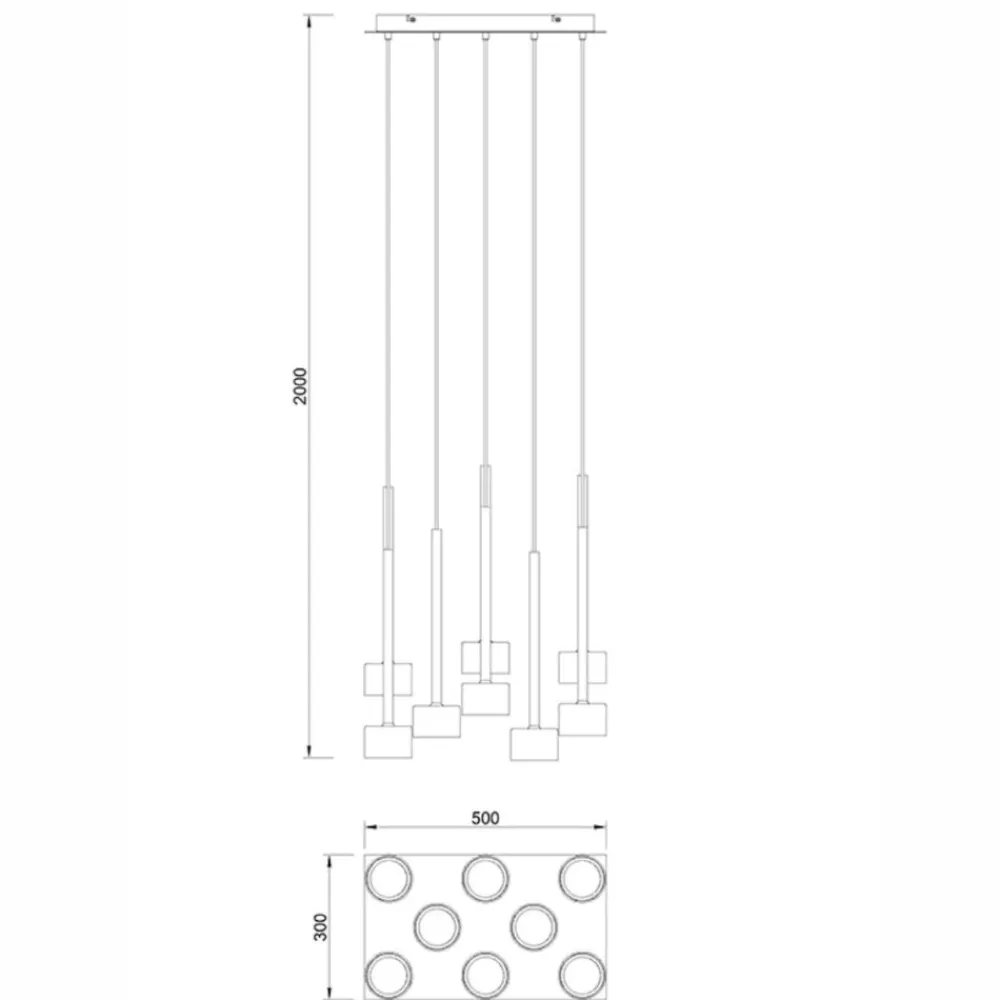 Lampadari Moderni-Selezionato da Mazzolaluce Lampadario vetri multicolor pendenti per soggiorno moderno