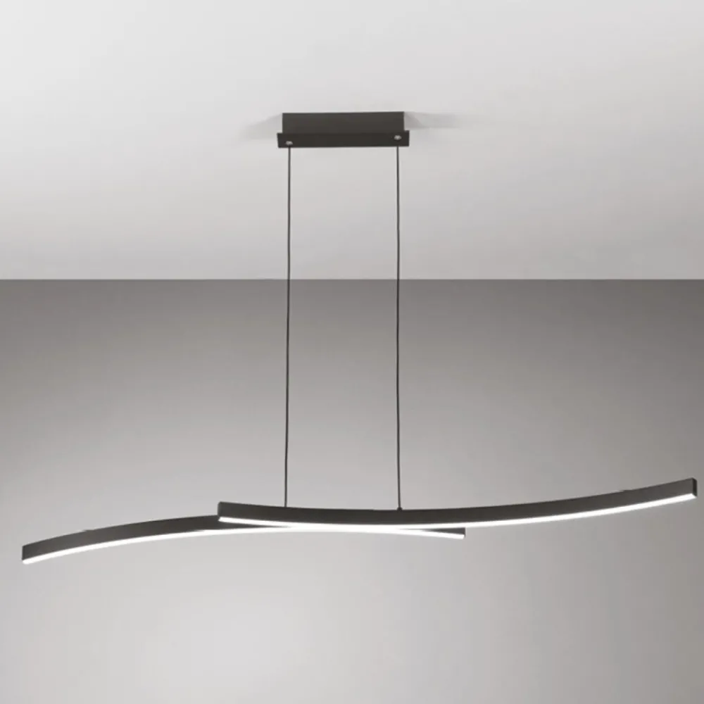 Lampadari Cucina-Vivida International Lampadario vivida hypebola nero led 30w 3000k 4000k