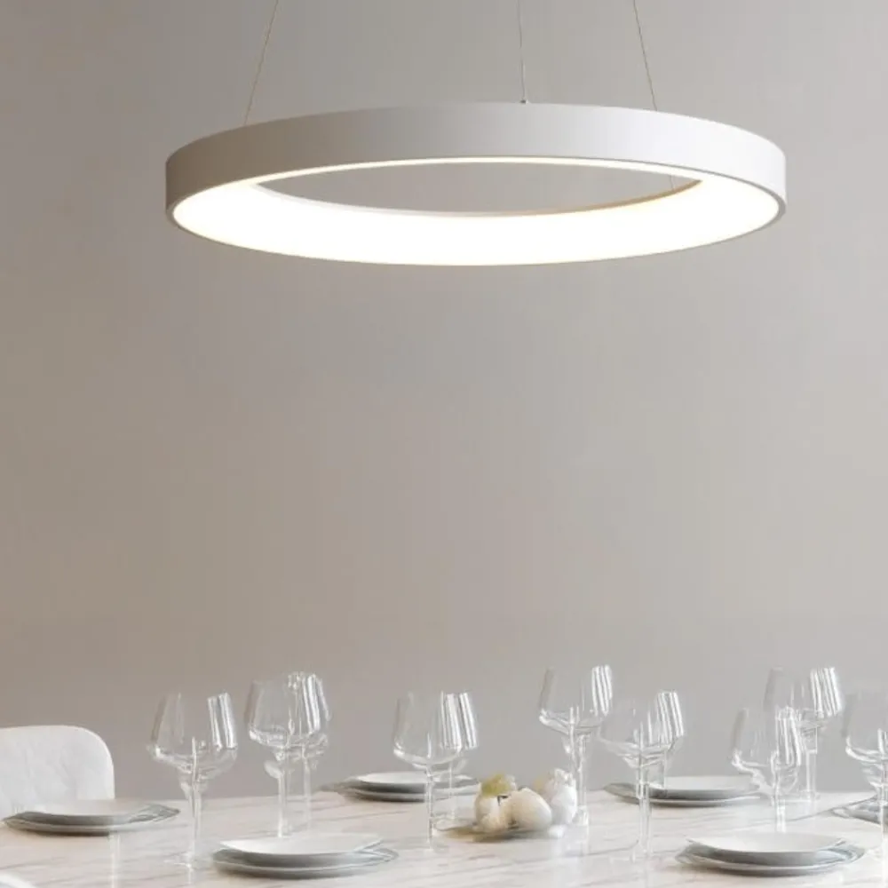 Lampadari Moderni-Vivida International Lampadario vivida inner-r 80 bianco led 80w 3000k 4000k dimmerabile
