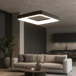 Lampadari Moderni-Vivida International Lampadario vivida inner-s 80 nero led 80w 3000k 4000k