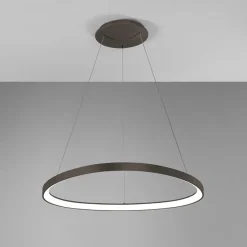 Lampadari Moderni-Vivida International Lampadario vivida lifering bronzo led 60w 3000k 4000k per soggiorno dimmerabile