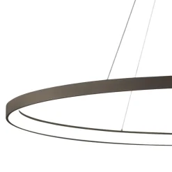 Lampadari Moderni-Vivida International Lampadario vivida lifering-o bronzo ovale led 80w 3000k 4000k