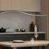 Lampadari Cucina-Vivida International Lampadario vivida lil wave nero da cucina led 3000k 4000k